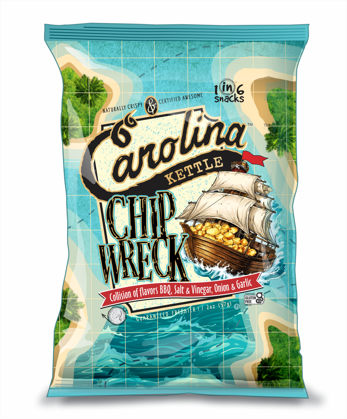 Chip Wreck Kettle Chips 2 oz Case (20)