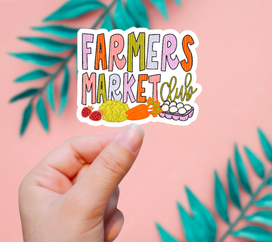 Farmers Market Club Sticker