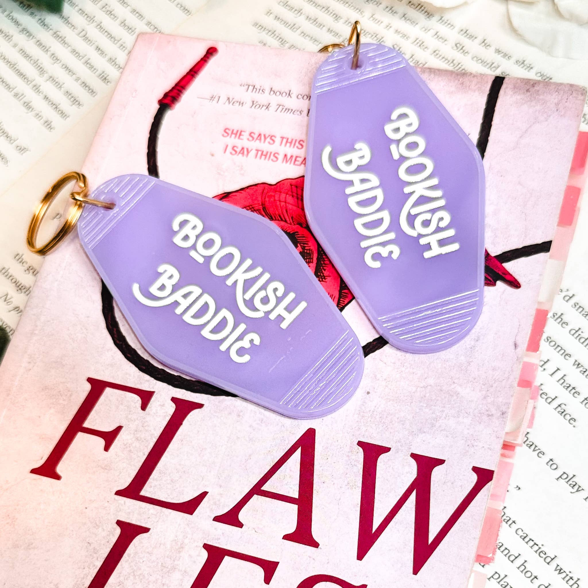 Bookish Baddie Motel Keychain
