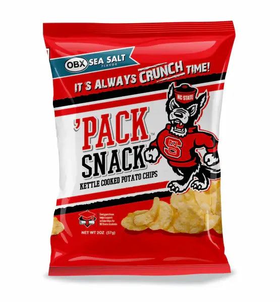 Pack Snack! NC State - Sea Salt - 2 oz Case(20 bags)