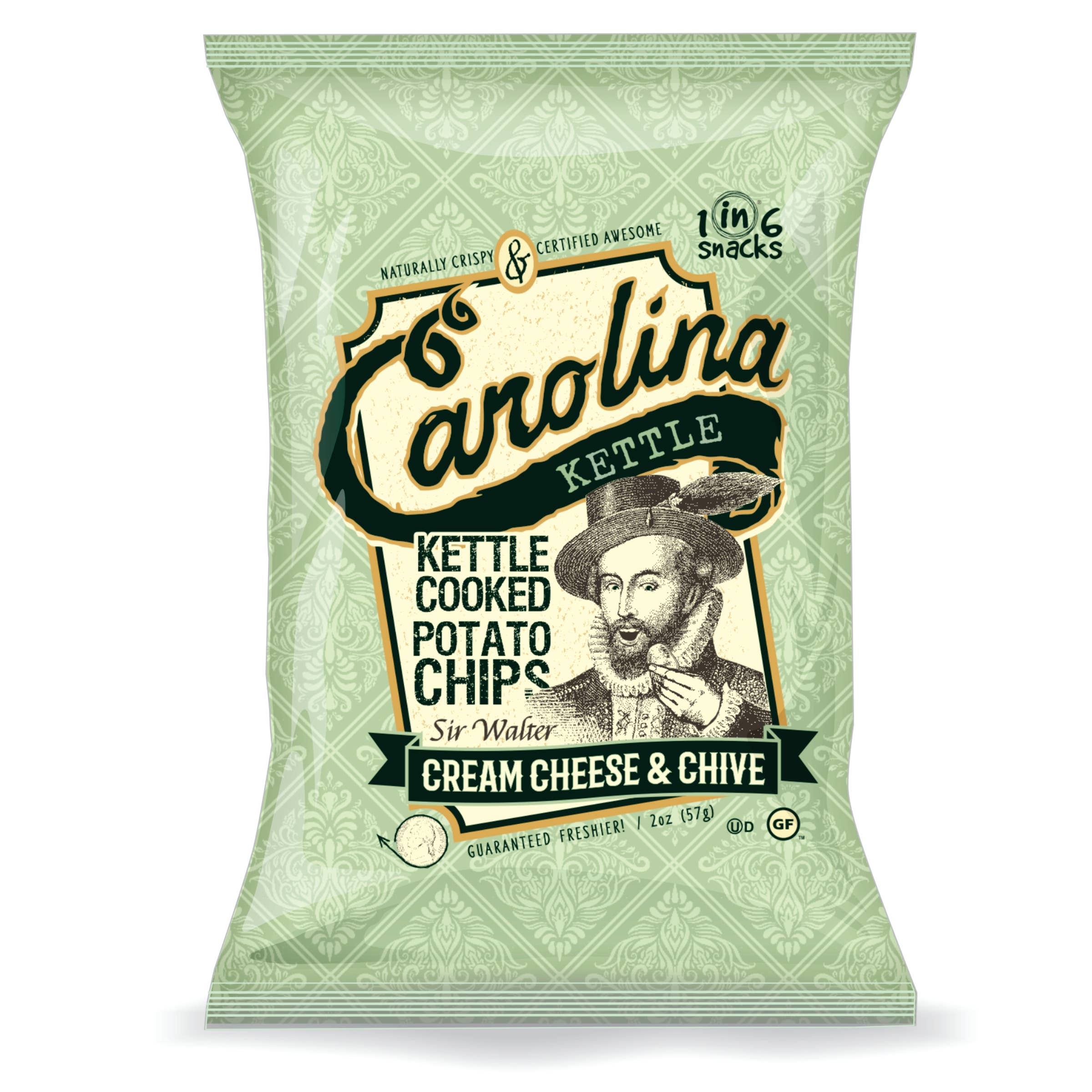 Cream Cheese & Chives Carolina Kettle 2 oz (case of 20 bags)