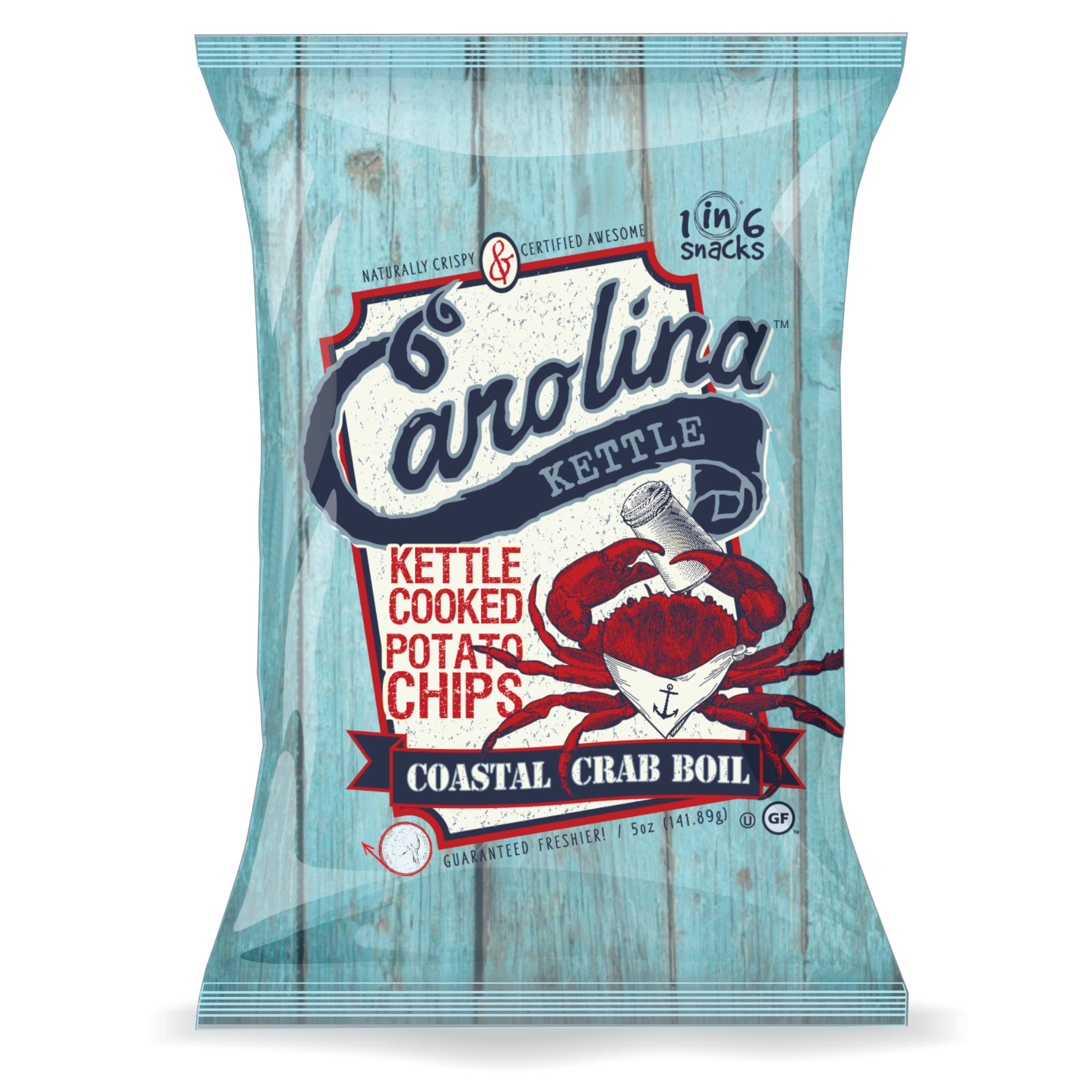 Crab Boil Carolina Kettle Chips 2 oz Case(20)