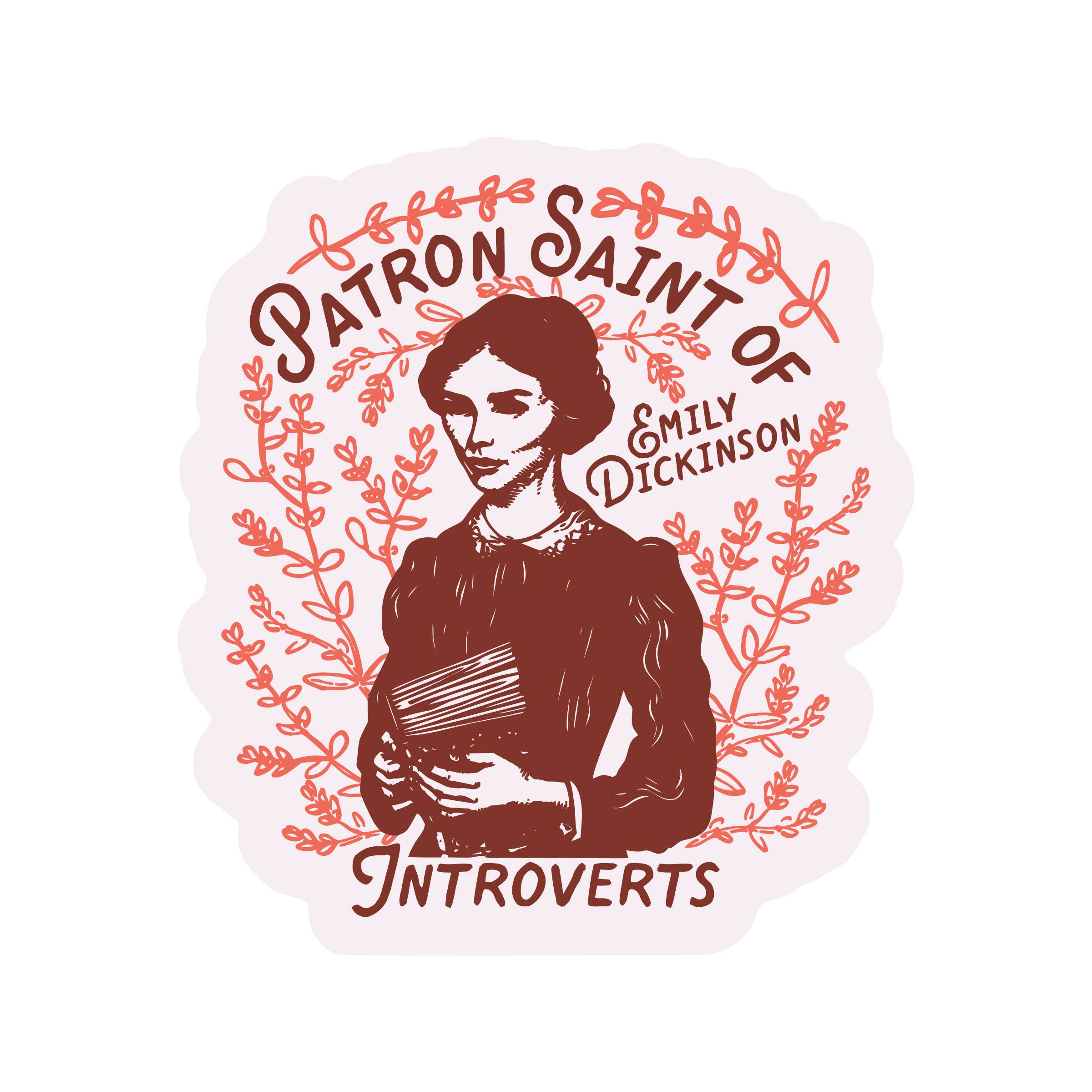 Literature Book Emily Dickinson High Quality Vinyl Sticker
