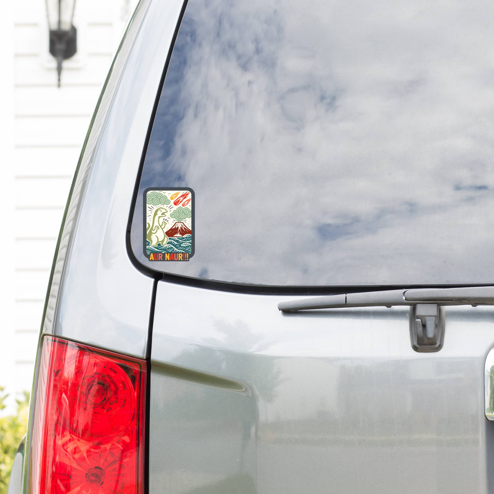 Aur Naur Dinosaur Funny Ironic High Quality Vinyl Sticker