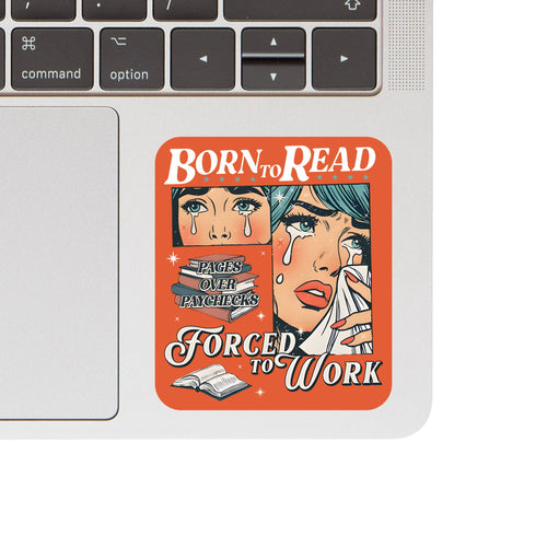 Book Read Funny Humor Lit Cute High Quality Vinyl Sticker