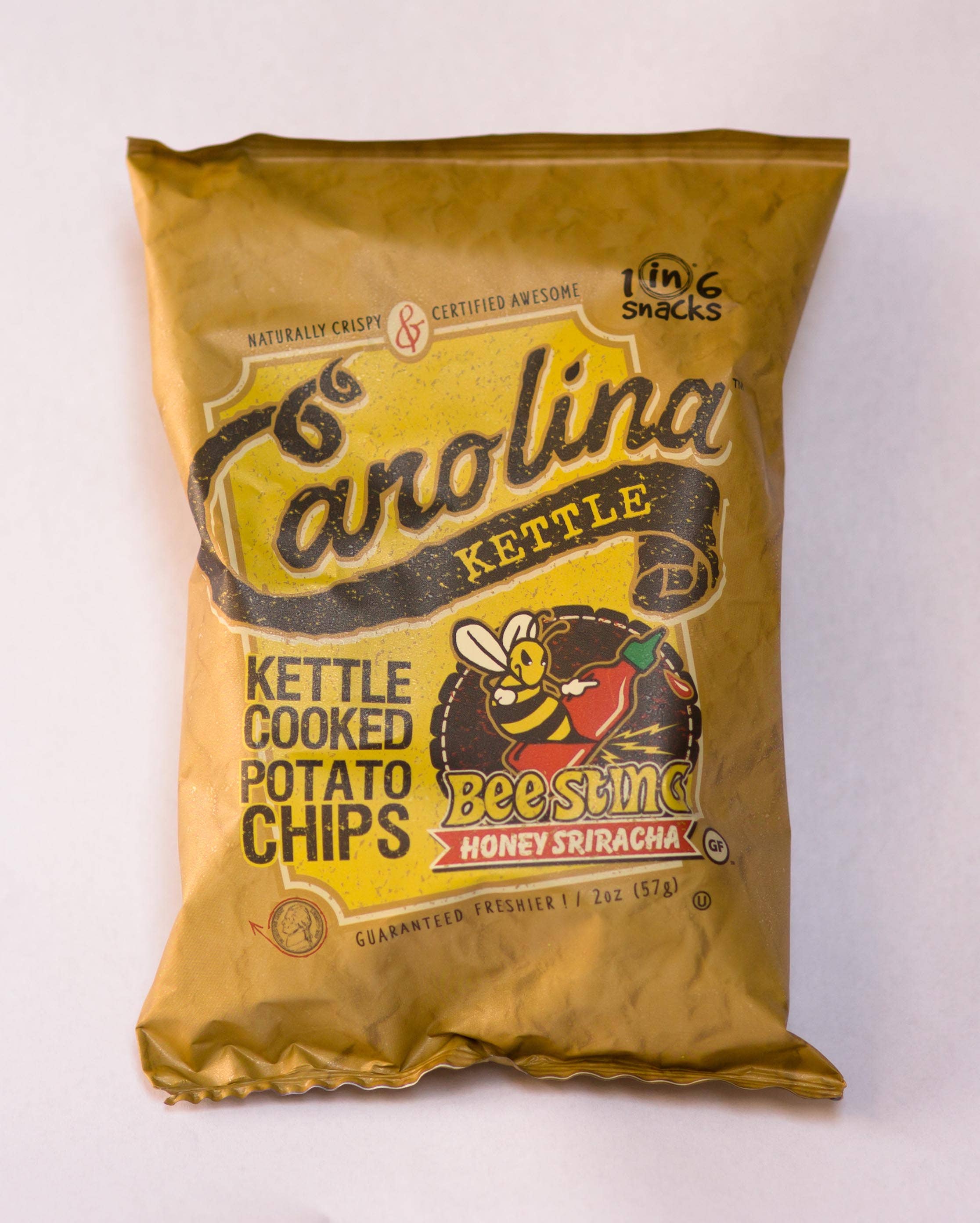 Honey Sriracha Carolina Kettle Potato Chips 2 oz Case (20)