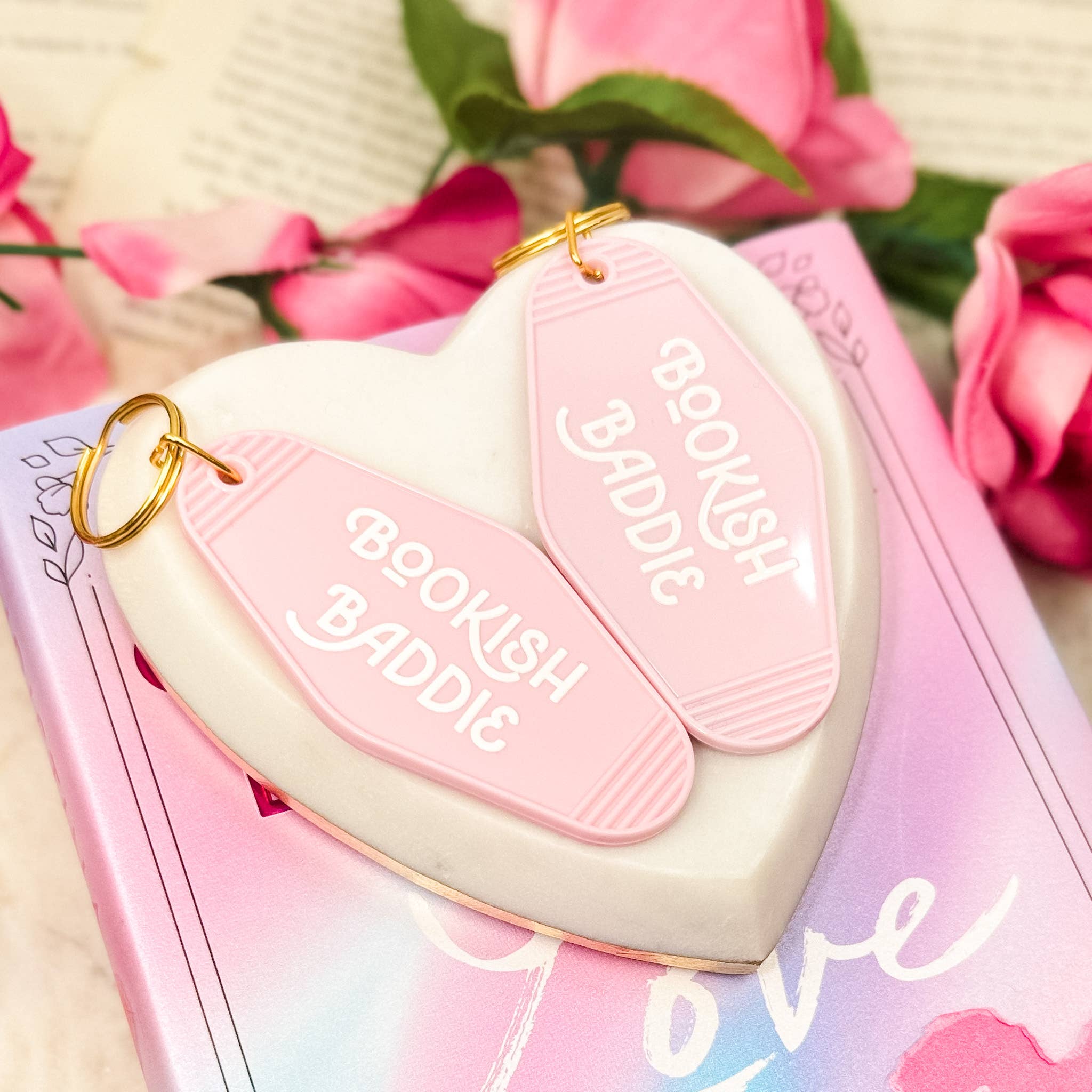Bookish Baddie Motel Keychain