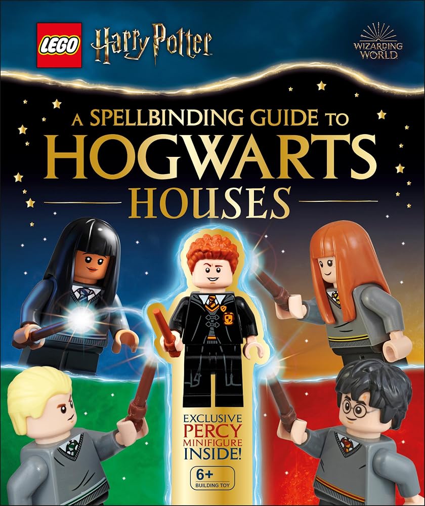 LEGO Harry Potter A Spellbinding Guide to Hogwarts Houses: With Exclusive Percy Weasley Minifigure cover image