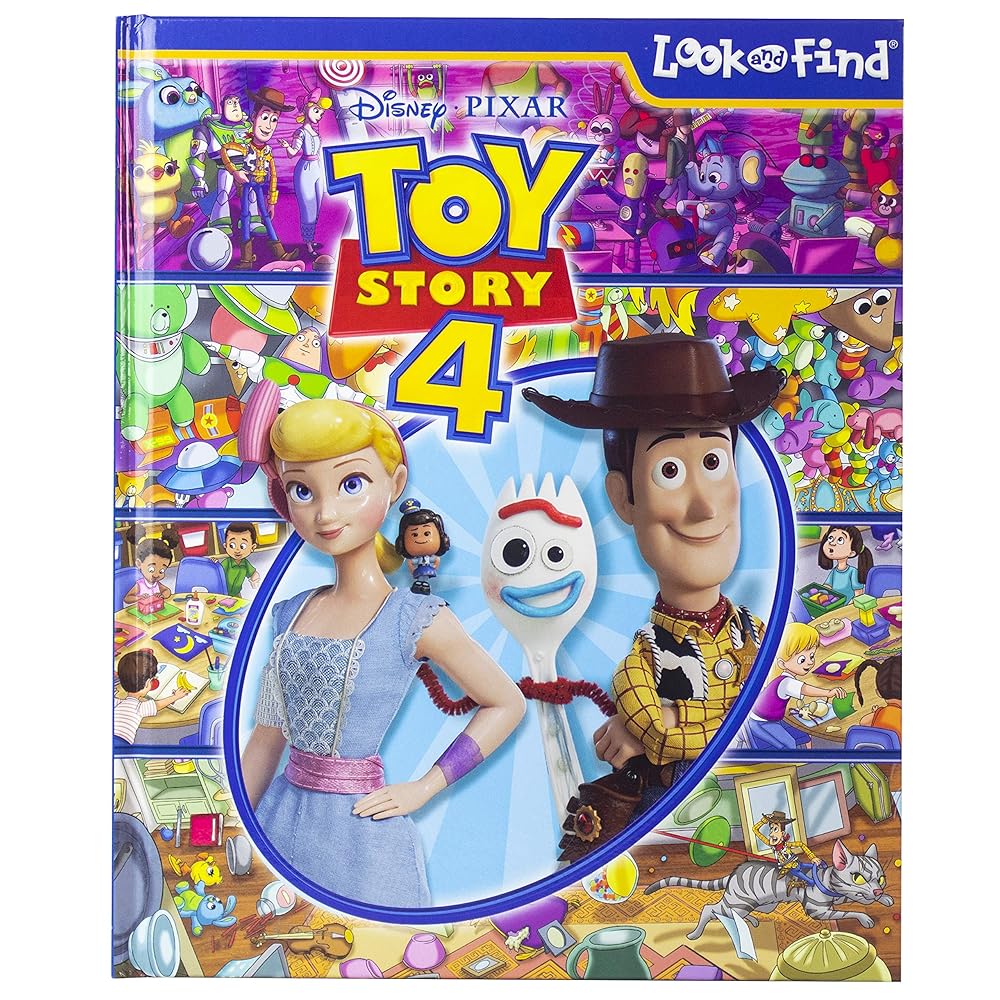 Disney Pixar Toy Story 4 Woody, Buzz Lightyear, Bo Peep, and More! - Look and Find Activity Book - PI Kids cover image