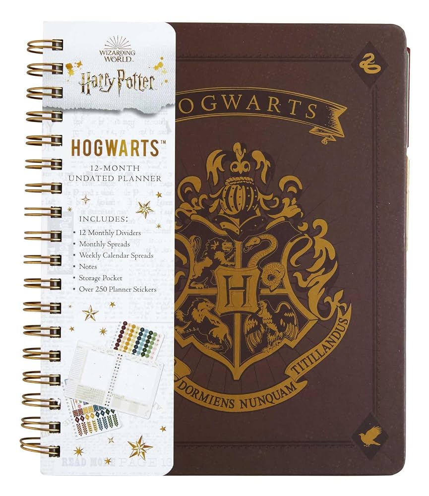 Harry Potter: Hogwarts 12-Month Undated Planner: (Harry Potter School Planner School, Harry Potter Gift, Harry Potter Stationery, Undated Planner) cover image