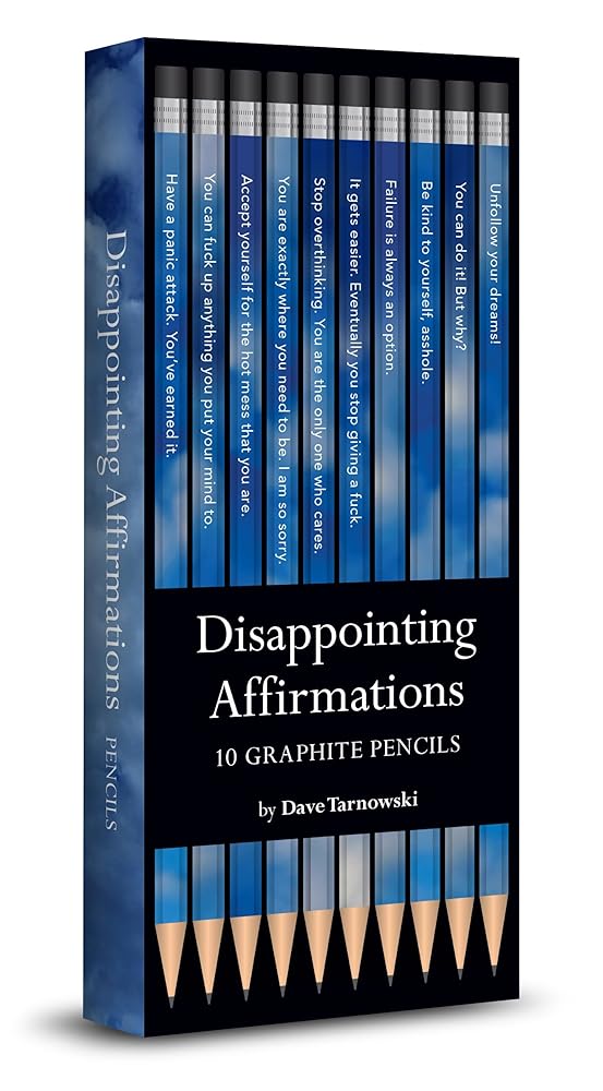 Chronicle Books Disappointing Affirmations Pencils cover image