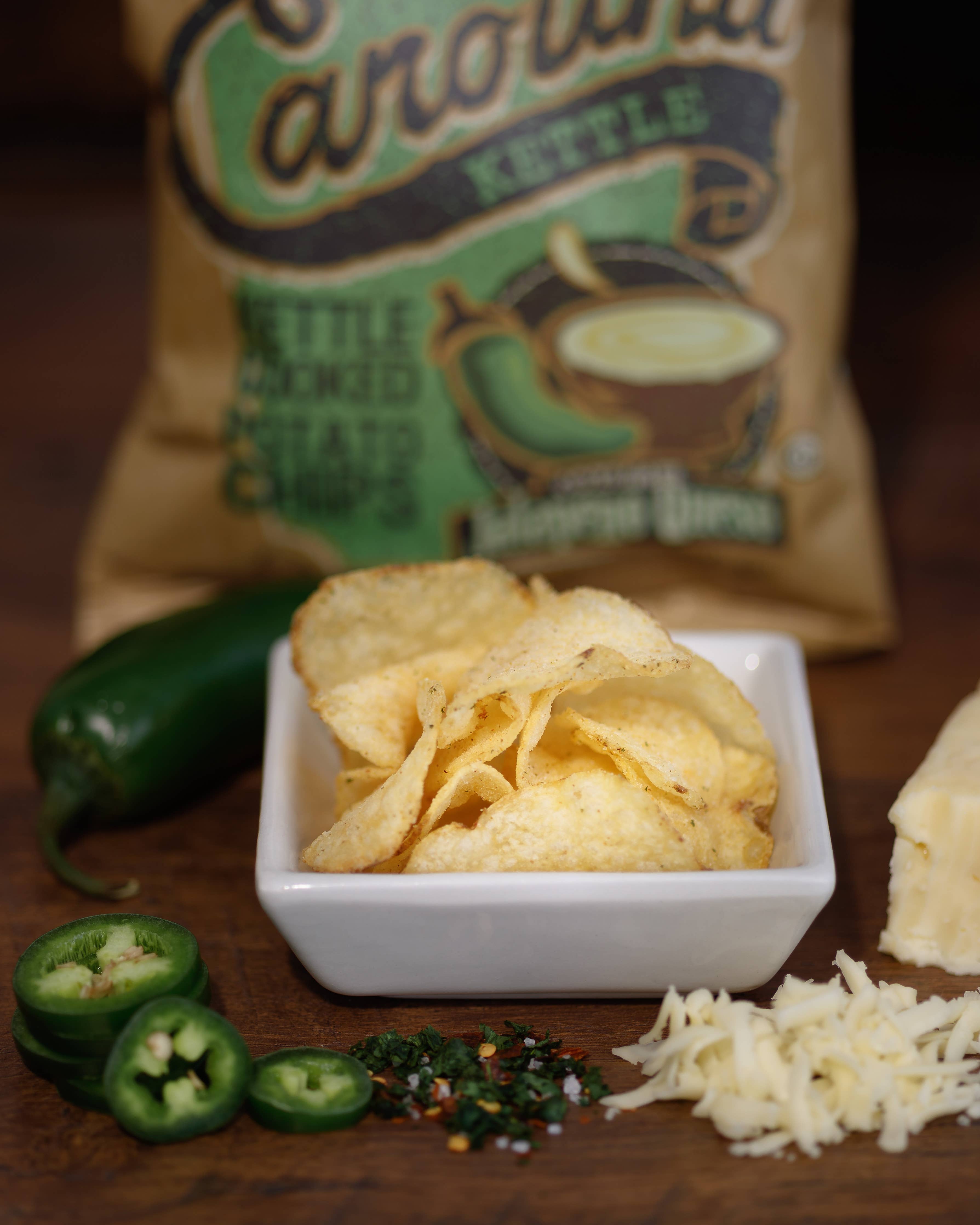 Jalapeno Queso Carolina Kettle Potato Chips 2 oz Case (20)