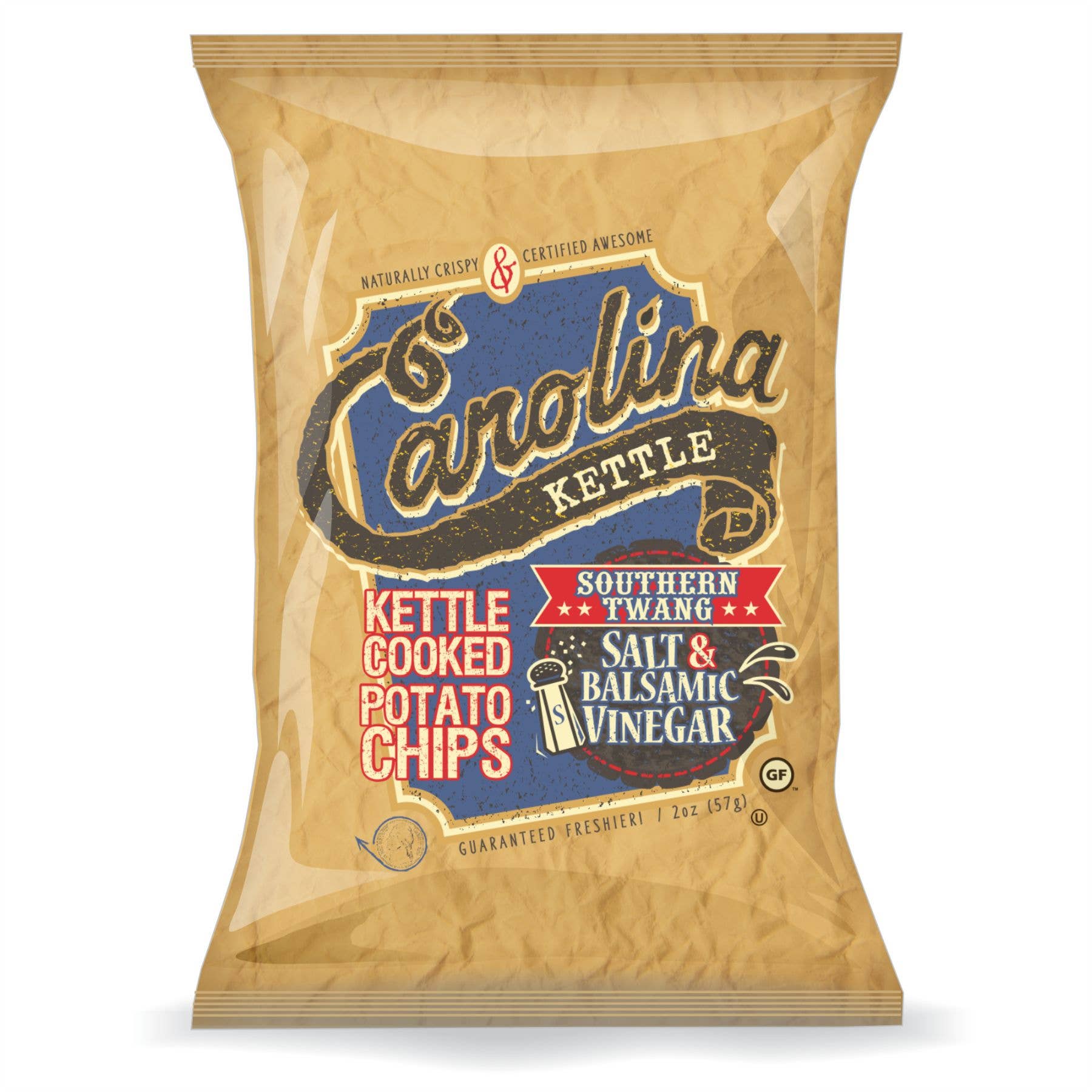 Salt and Balsamic Vinegar Carolina Kettle Chip 1 oz Case(28)