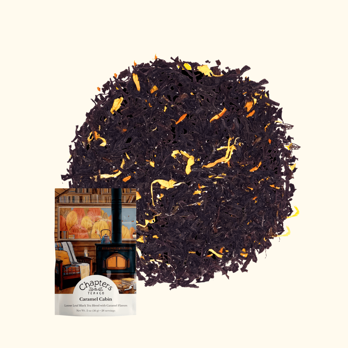 Caramel Cabin (Warm Buttery Caramel Black Tea) 2oz