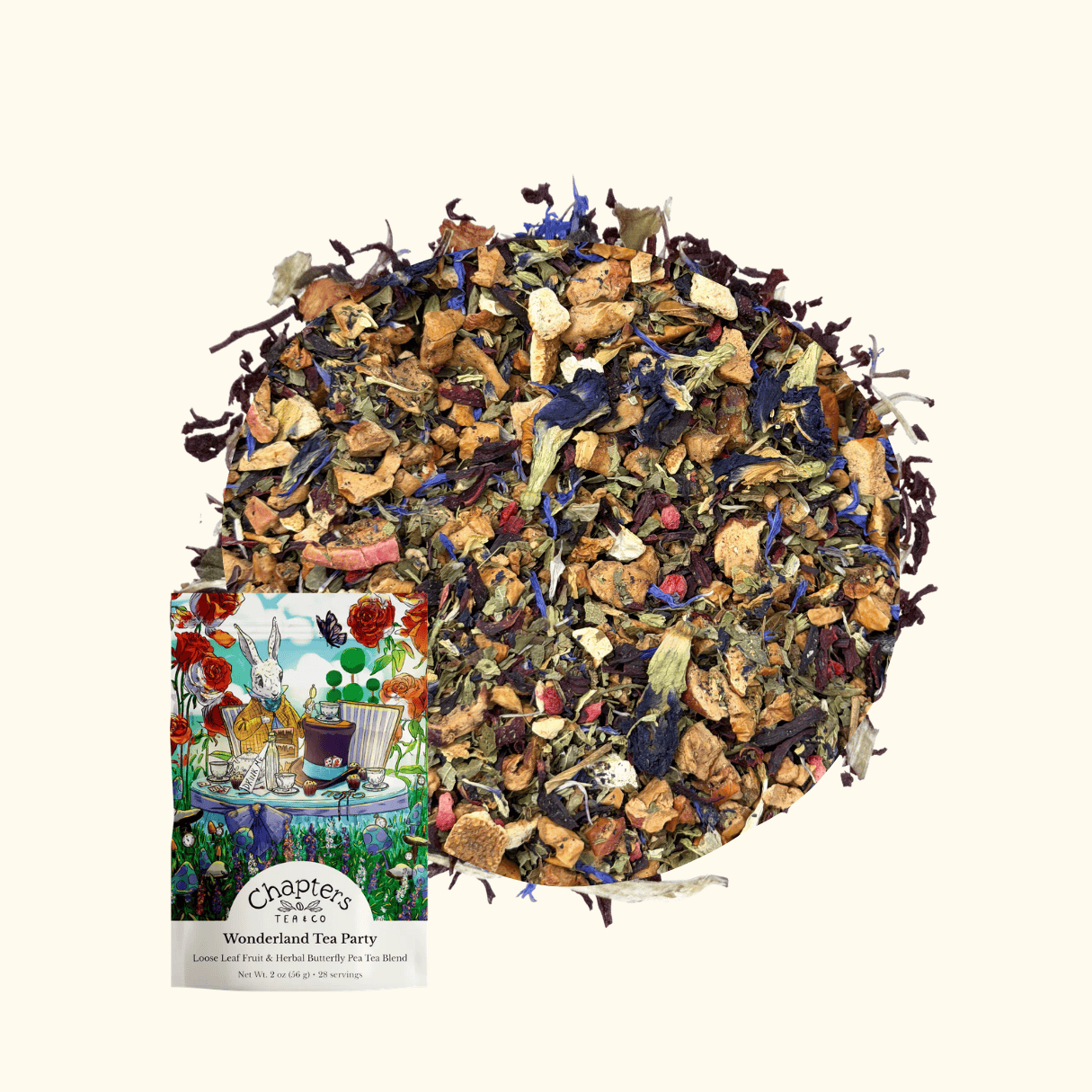 Wonderland Tea Party (Color-Changing Butterfly Pea Fruit Tea) 2oz