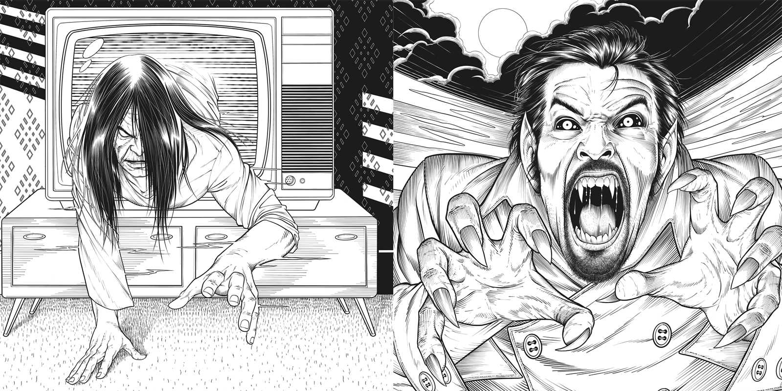 Horror Movies Adult Coloring Book by IglooBooks