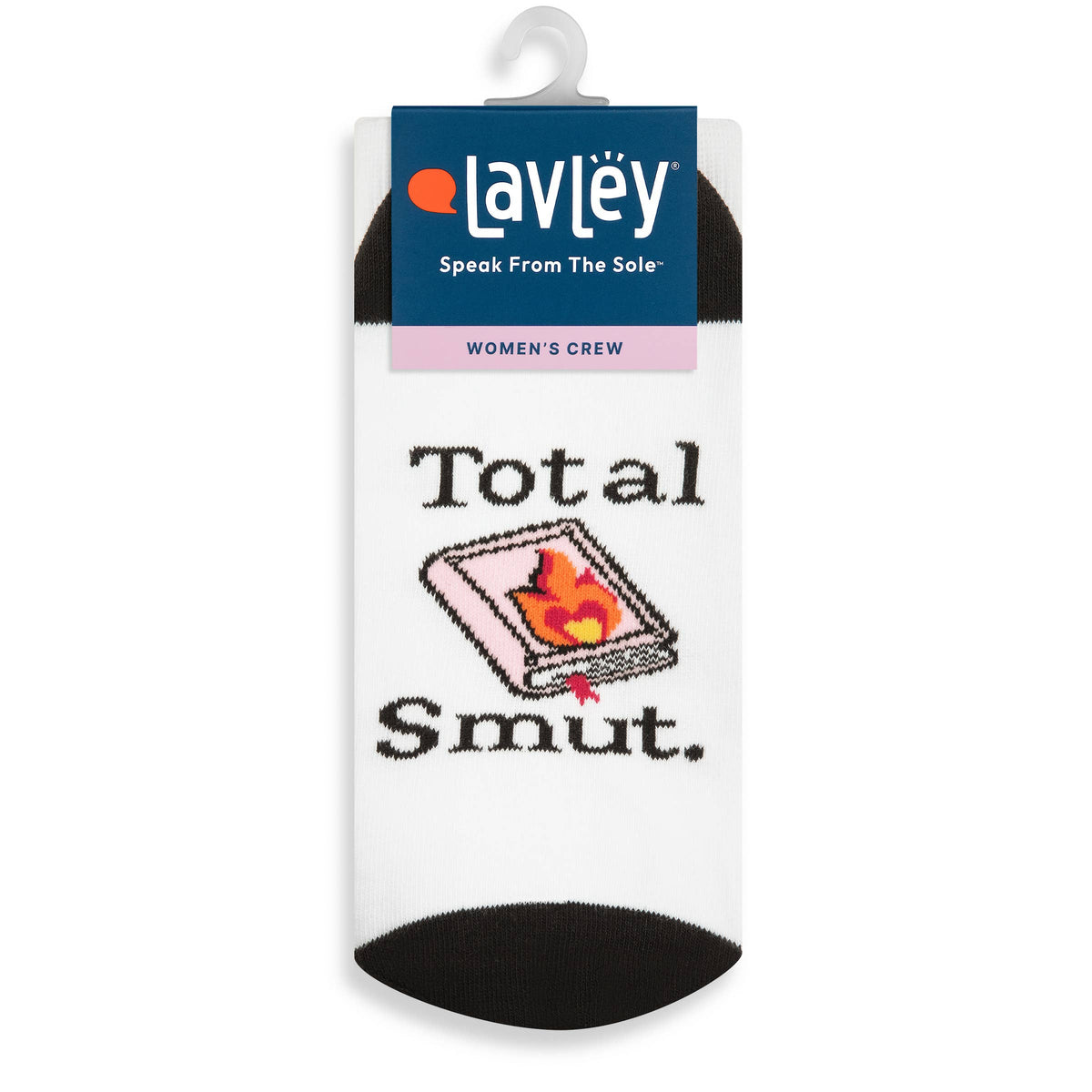 Total Smut Book Socks for Women who Love Reading Romance