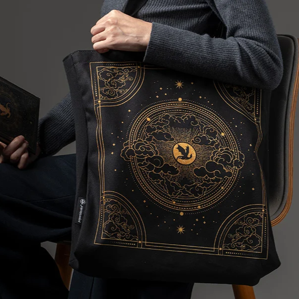 Fourth Wing Shadows of Navarre Canvas Bag, Rebecca Yarros' Empyrean Collection by Paperblanks
