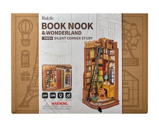 Rolife Book Nook Silent Corner Study TGE02